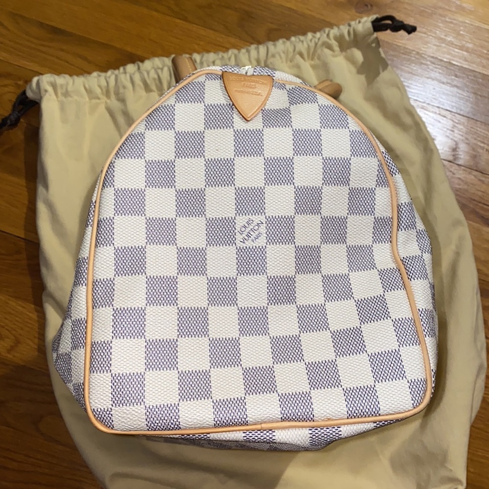 AUTHENTIC - Louis Vuitton - Damier Azur - Speedy 30 - Picture 5 of 16